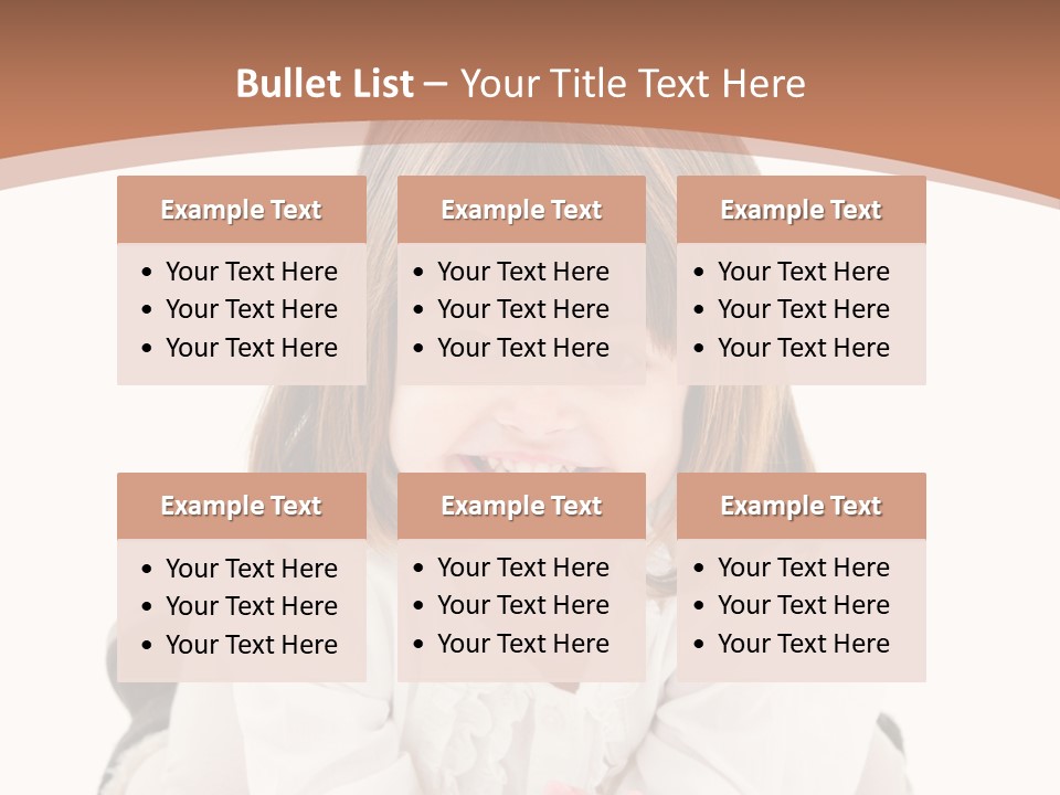 Smile Portrait Expressive Face PowerPoint Template