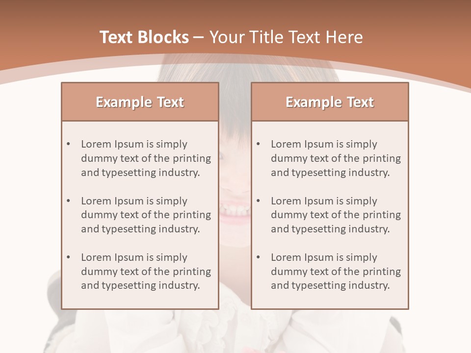 Smile Portrait Expressive Face PowerPoint Template