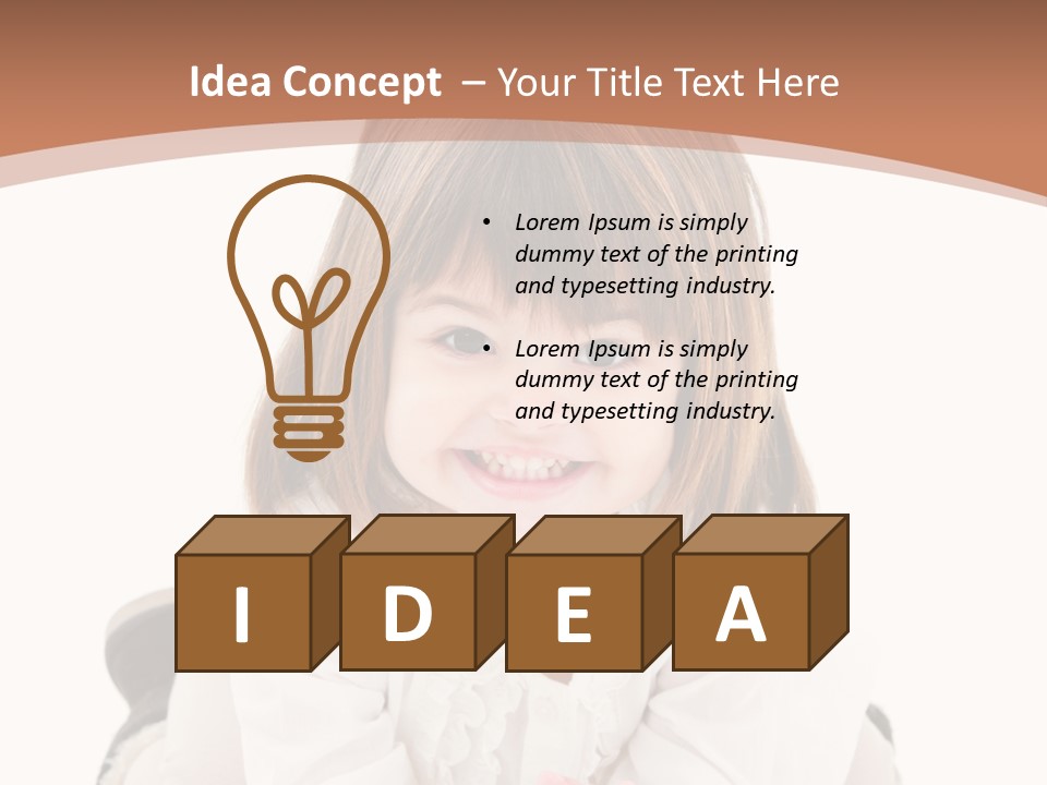 Smile Portrait Expressive Face PowerPoint Template