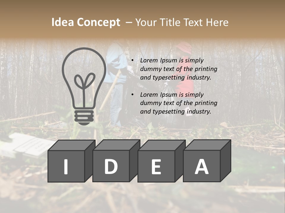 Kid Ecology White PowerPoint Template