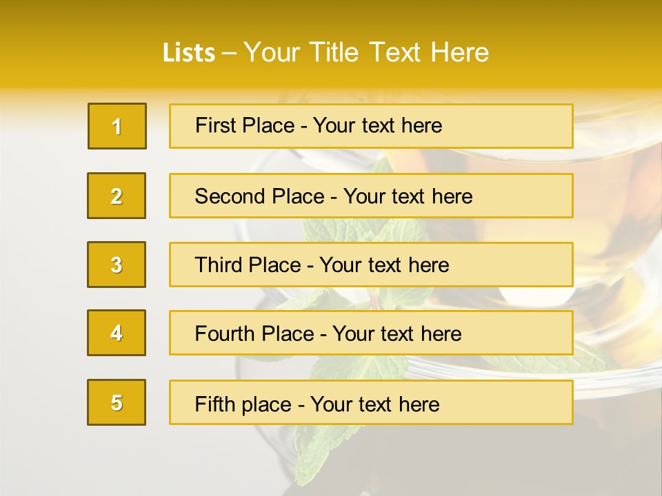 Breakfast Light Peppermint PowerPoint Template