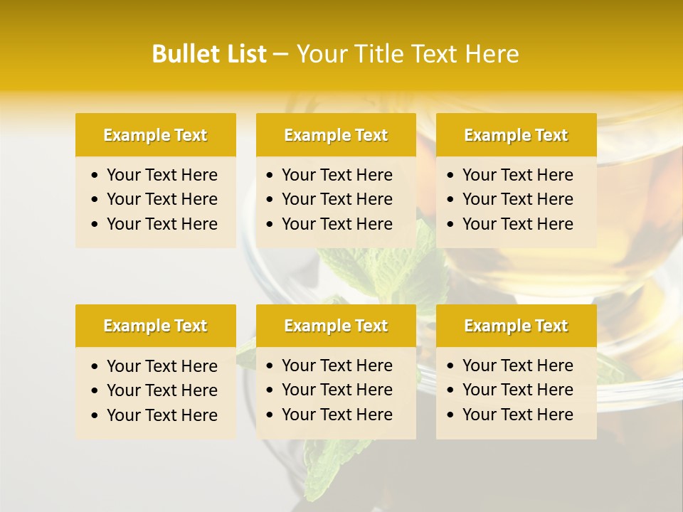 Breakfast Light Peppermint PowerPoint Template