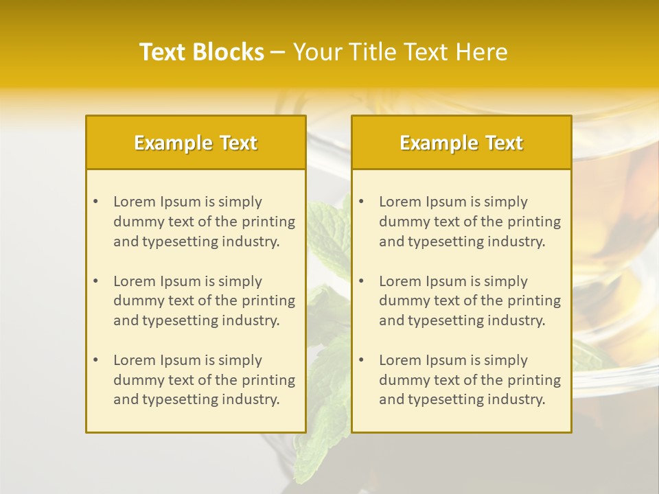 Breakfast Light Peppermint PowerPoint Template