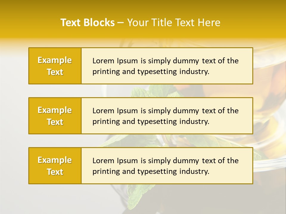 Breakfast Light Peppermint PowerPoint Template