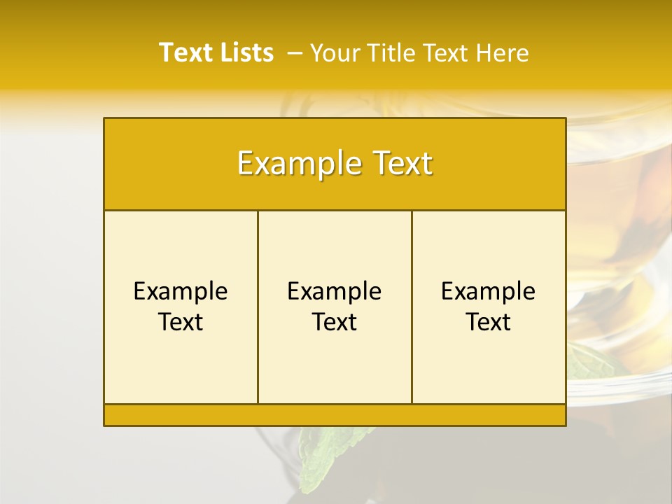 Breakfast Light Peppermint PowerPoint Template