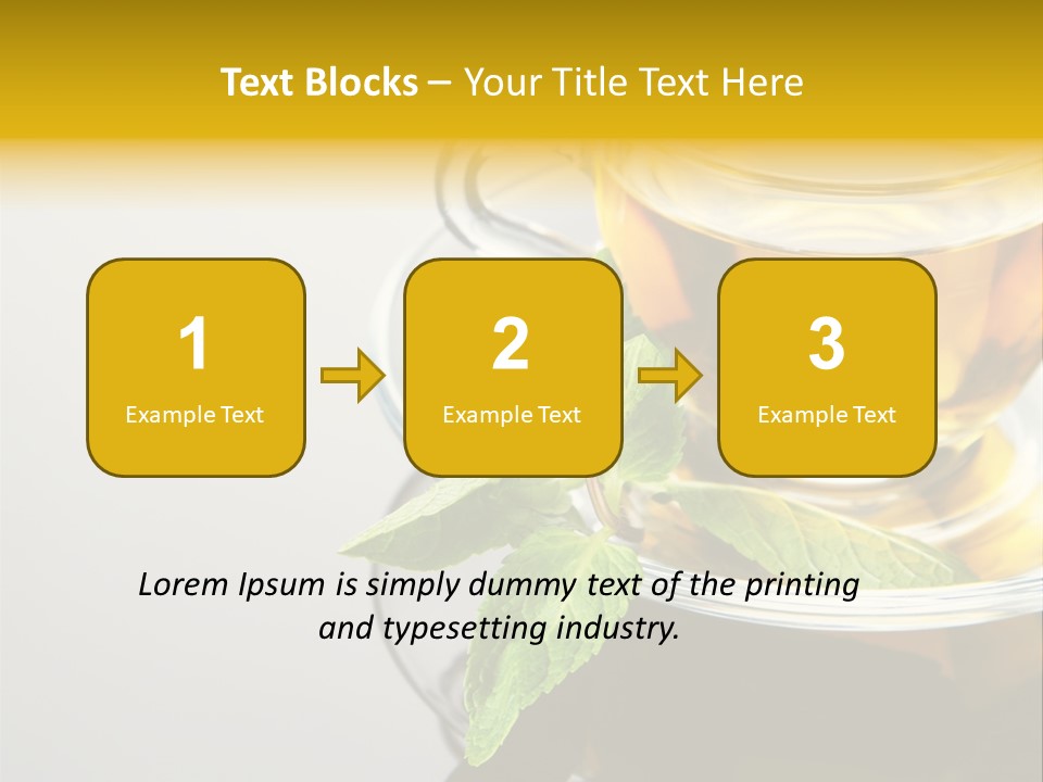 Breakfast Light Peppermint PowerPoint Template
