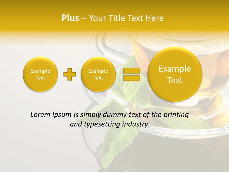 Breakfast Light Peppermint PowerPoint Template