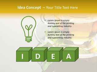 Breakfast Light Peppermint PowerPoint Template