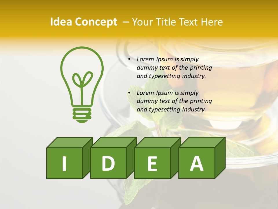 Breakfast Light Peppermint PowerPoint Template