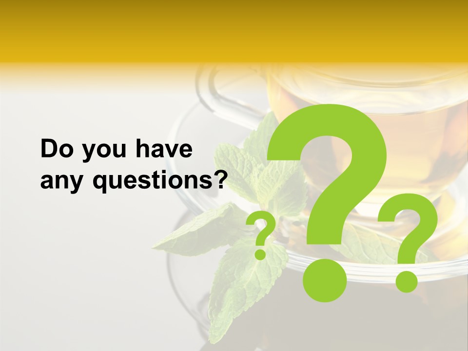 Breakfast Light Peppermint PowerPoint Template