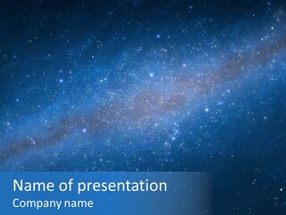 Constellation Milky Galaxy PowerPoint Template