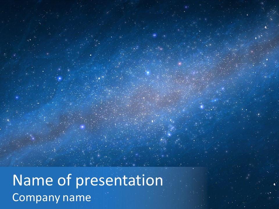 Constellation Milky Galaxy PowerPoint Template