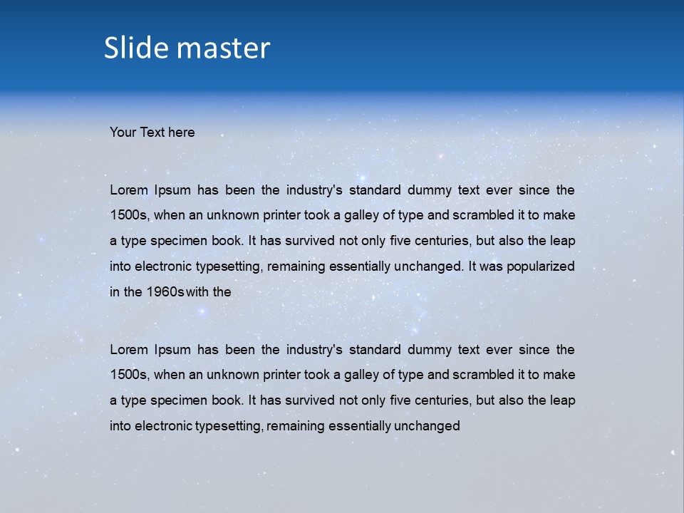 Constellation Milky Galaxy PowerPoint Template