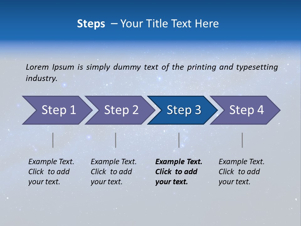 Constellation Milky Galaxy PowerPoint Template