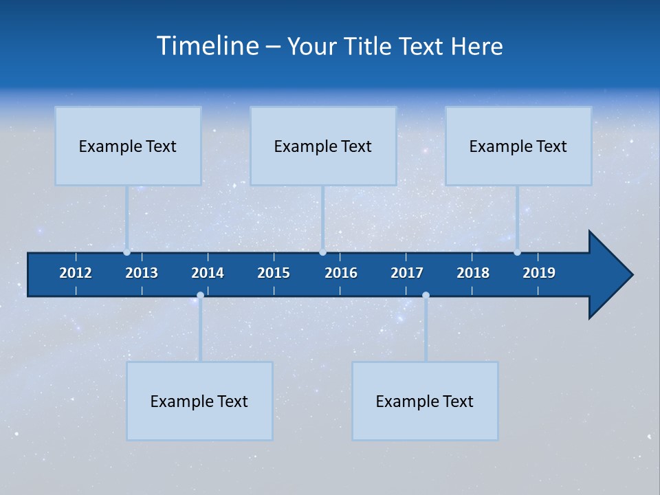 Constellation Milky Galaxy PowerPoint Template