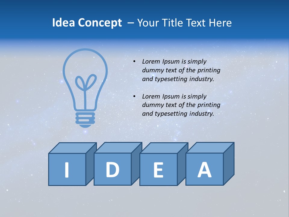 Constellation Milky Galaxy PowerPoint Template