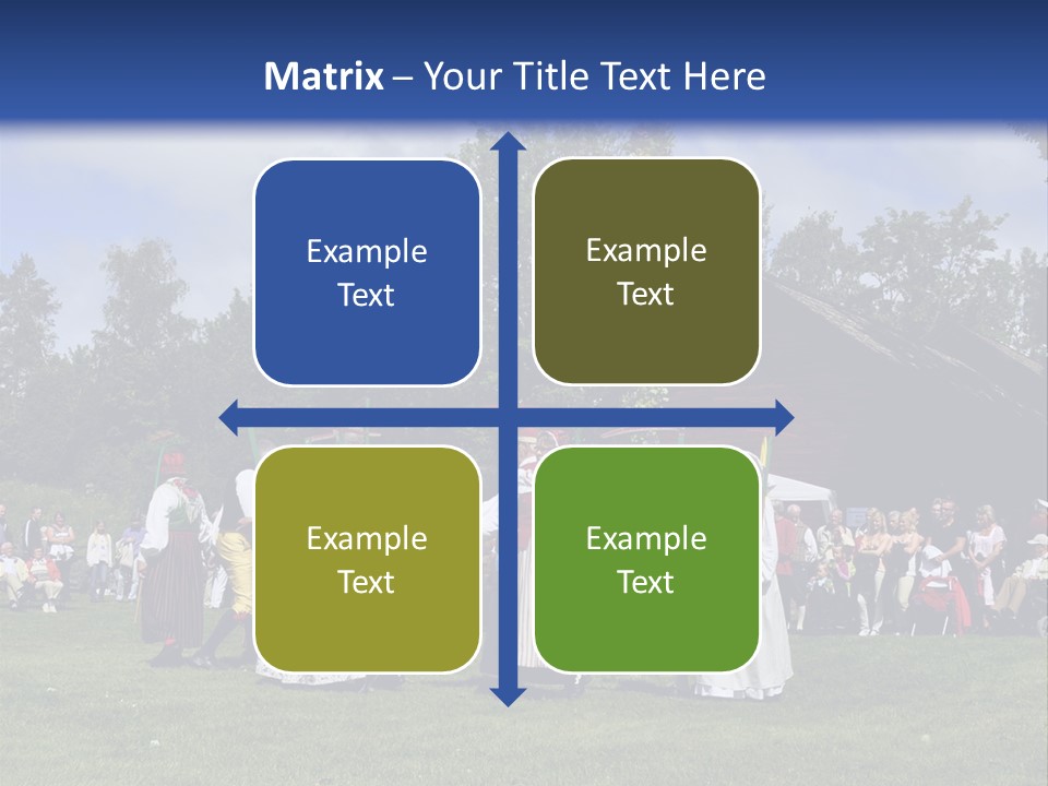 Dress Traditional Dance Midsummer Sweden PowerPoint Template