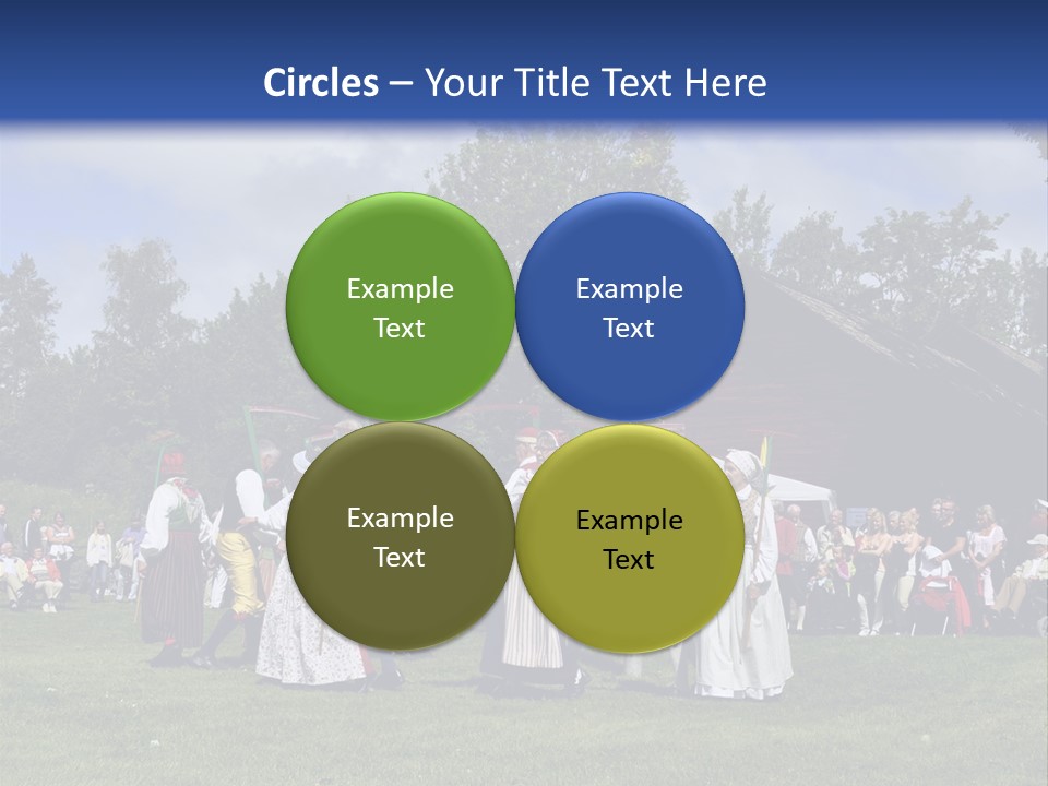 Dress Traditional Dance Midsummer Sweden PowerPoint Template