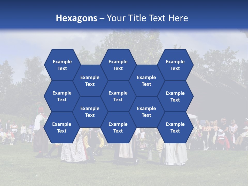 Dress Traditional Dance Midsummer Sweden PowerPoint Template