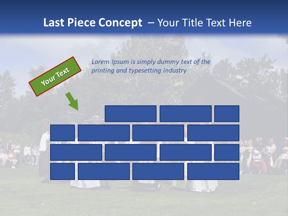 Dress Traditional Dance Midsummer Sweden PowerPoint Template