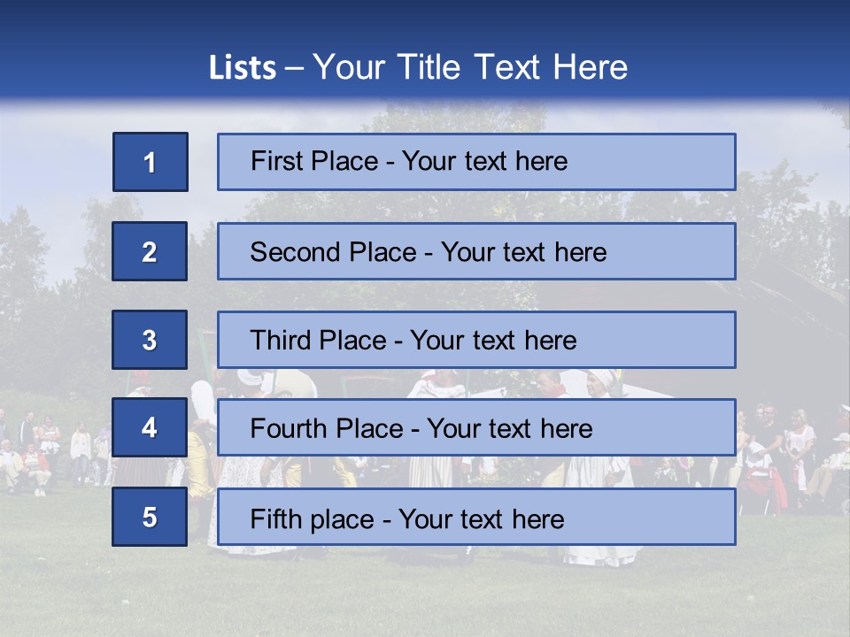 Dress Traditional Dance Midsummer Sweden PowerPoint Template
