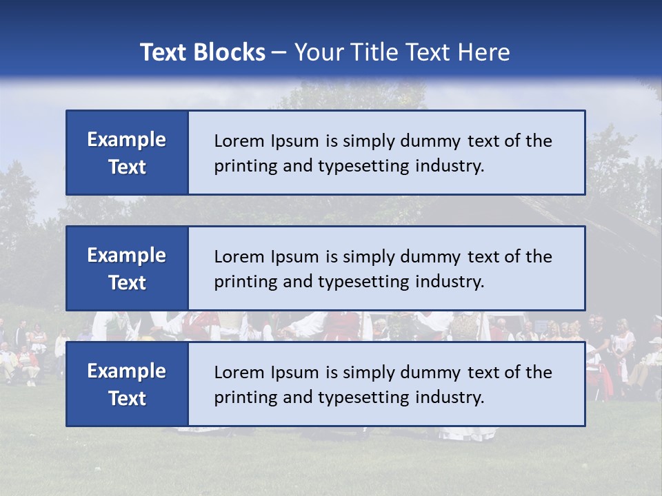 Dress Traditional Dance Midsummer Sweden PowerPoint Template