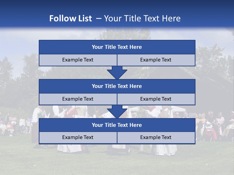 Dress Traditional Dance Midsummer Sweden PowerPoint Template