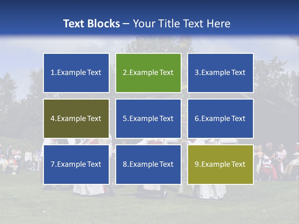 Dress Traditional Dance Midsummer Sweden PowerPoint Template