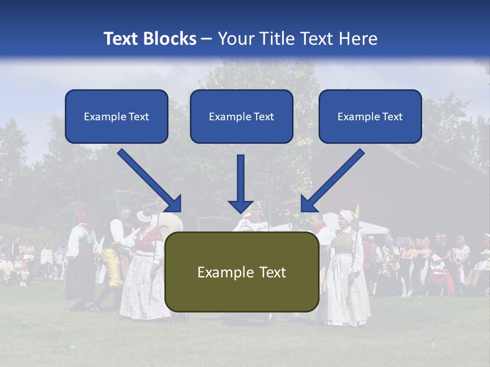 Dress Traditional Dance Midsummer Sweden PowerPoint Template