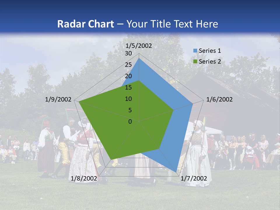 Dress Traditional Dance Midsummer Sweden PowerPoint Template