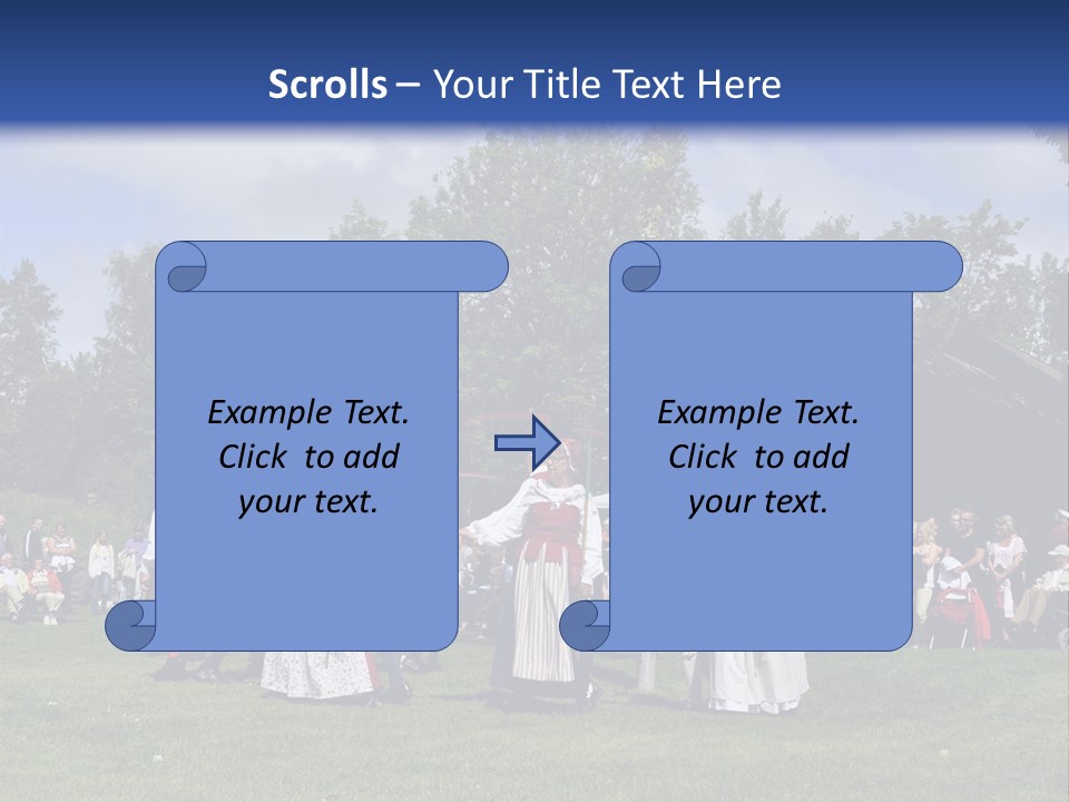 Dress Traditional Dance Midsummer Sweden PowerPoint Template