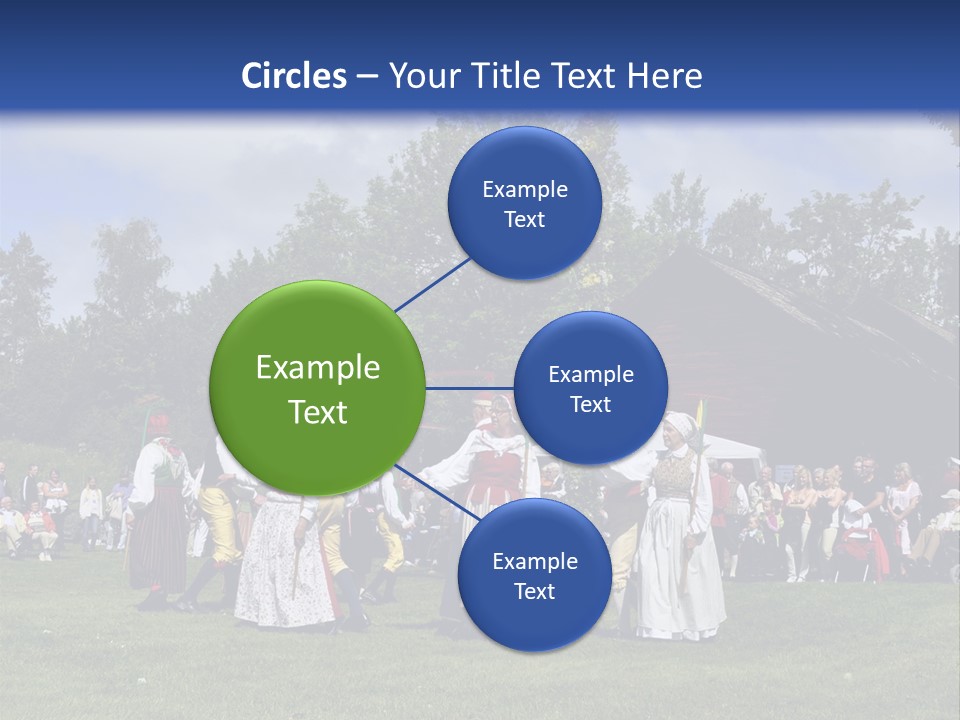 Dress Traditional Dance Midsummer Sweden PowerPoint Template