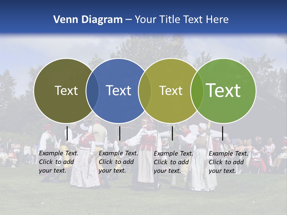 Dress Traditional Dance Midsummer Sweden PowerPoint Template