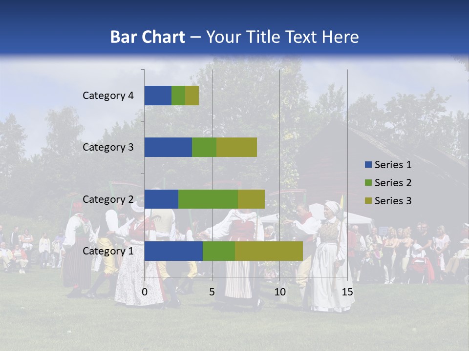 Dress Traditional Dance Midsummer Sweden PowerPoint Template