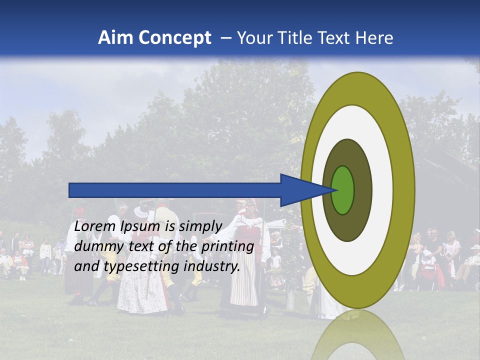 Dress Traditional Dance Midsummer Sweden PowerPoint Template
