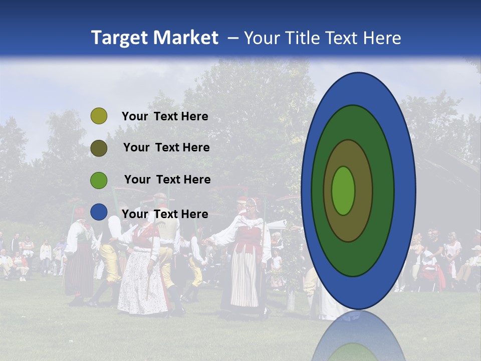 Dress Traditional Dance Midsummer Sweden PowerPoint Template