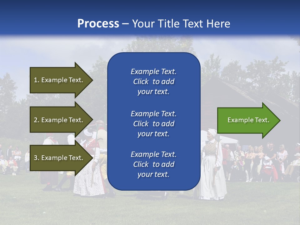 Dress Traditional Dance Midsummer Sweden PowerPoint Template