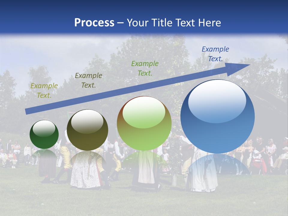 Dress Traditional Dance Midsummer Sweden PowerPoint Template