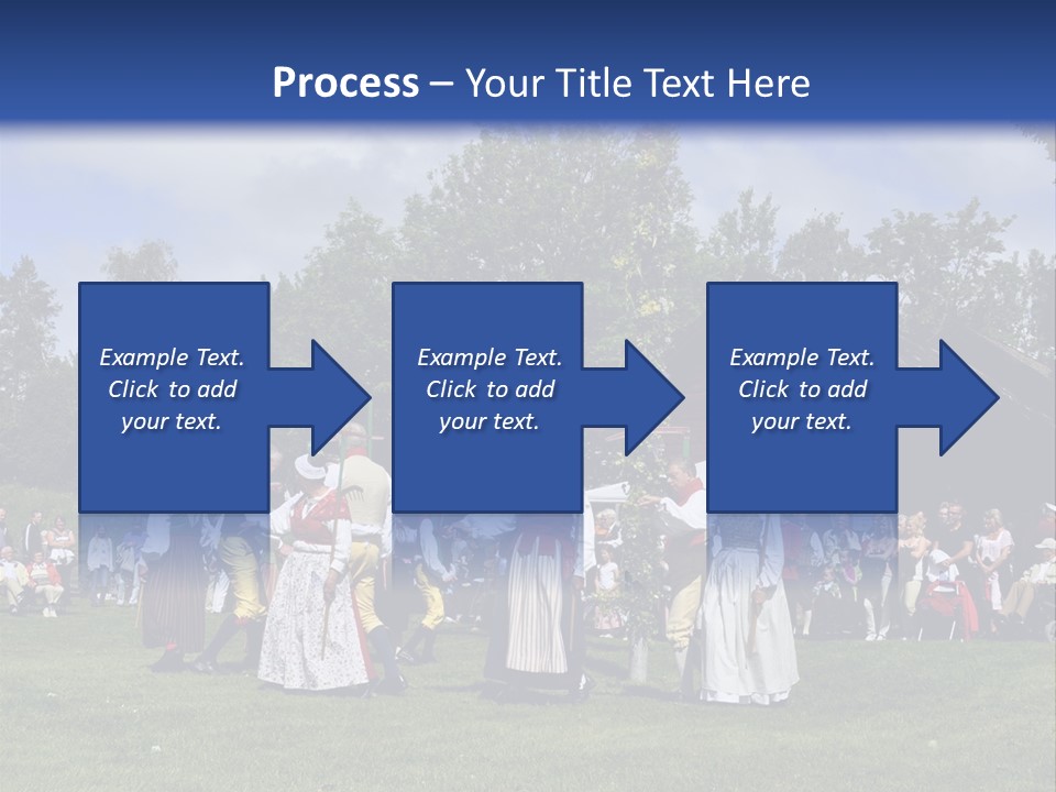 Dress Traditional Dance Midsummer Sweden PowerPoint Template
