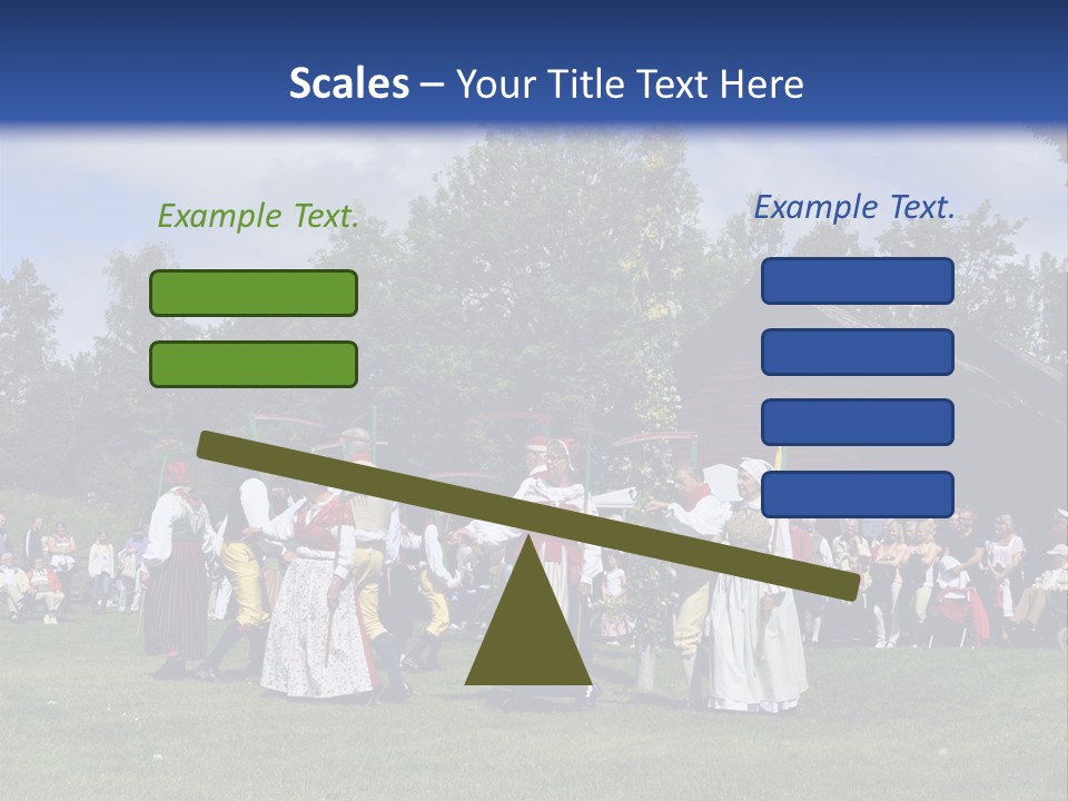 Dress Traditional Dance Midsummer Sweden PowerPoint Template
