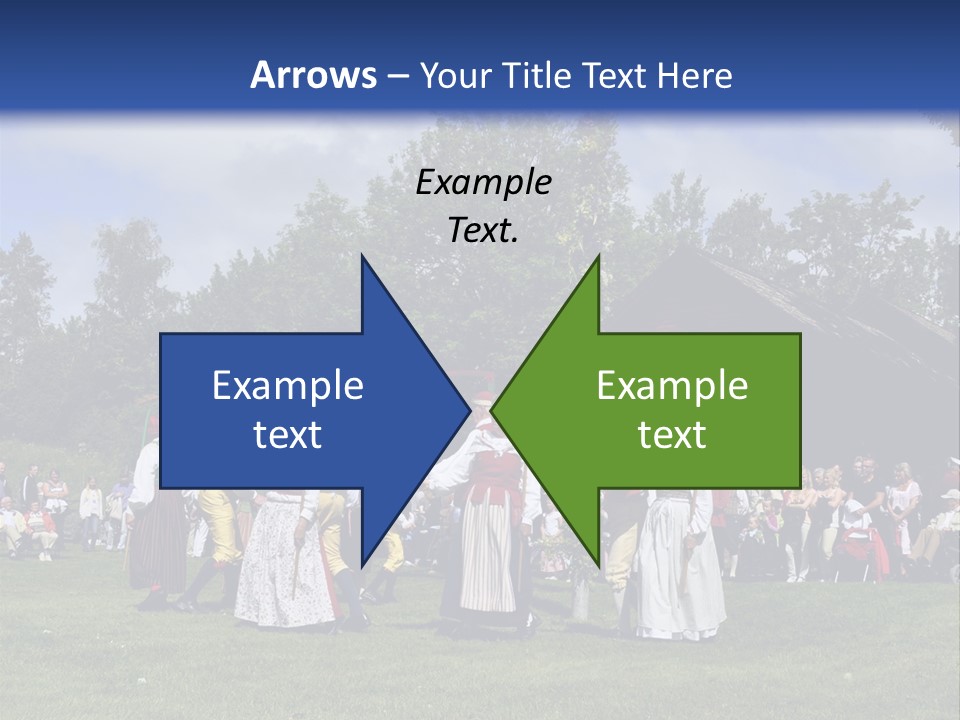 Dress Traditional Dance Midsummer Sweden PowerPoint Template