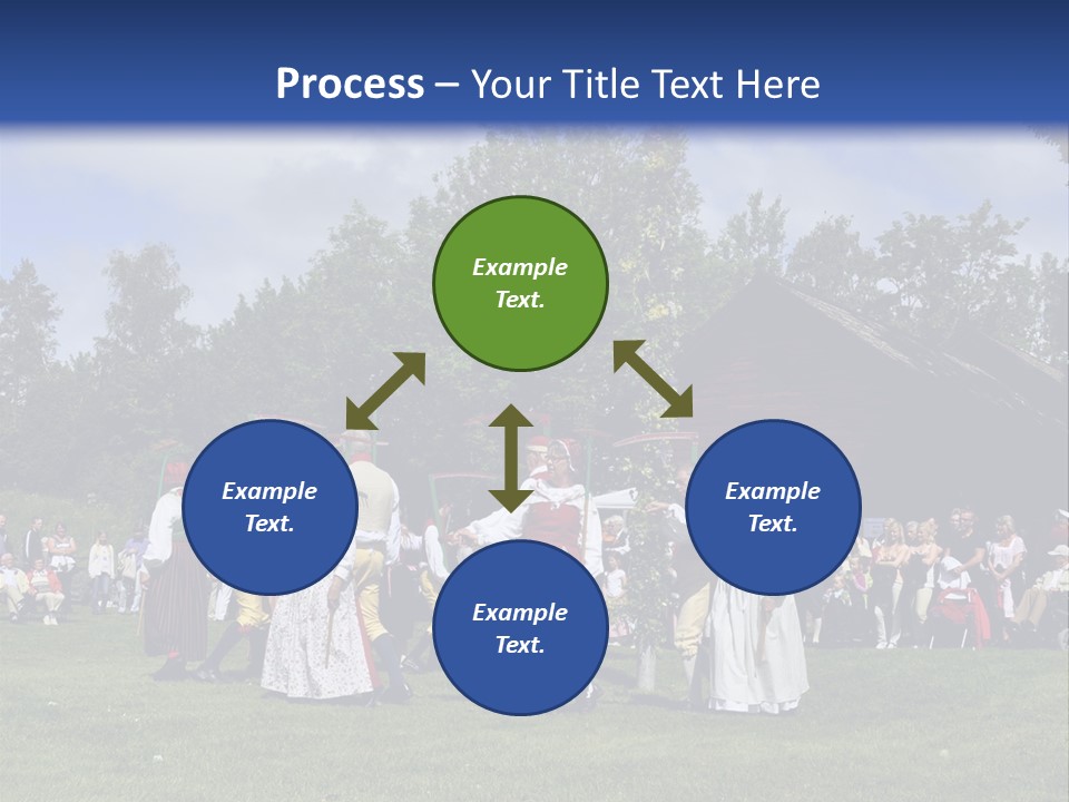 Dress Traditional Dance Midsummer Sweden PowerPoint Template