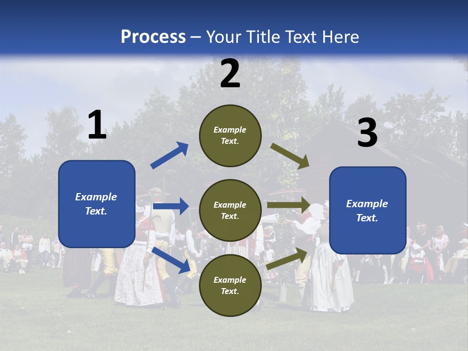 Dress Traditional Dance Midsummer Sweden PowerPoint Template