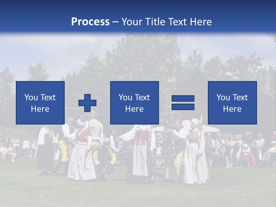 Dress Traditional Dance Midsummer Sweden PowerPoint Template