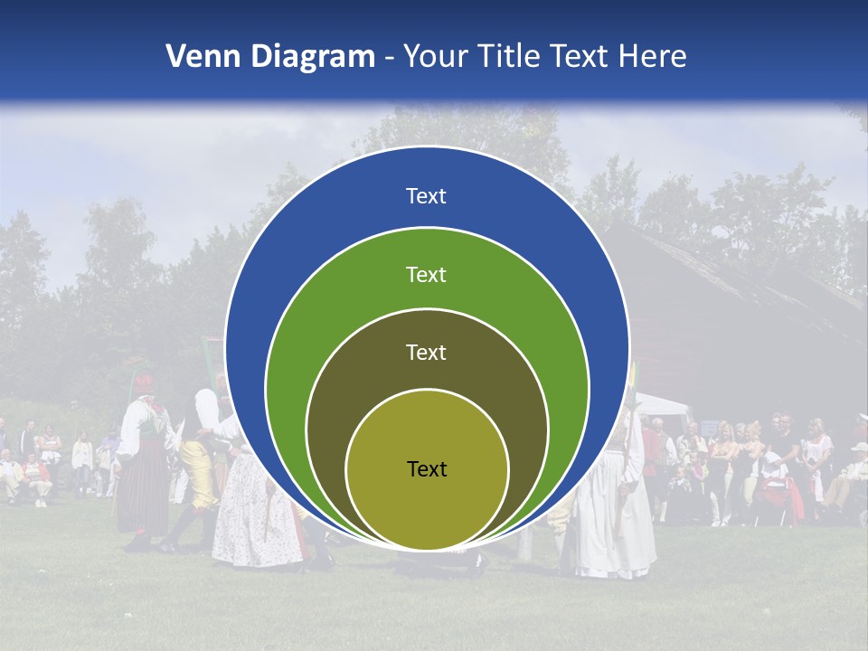 Dress Traditional Dance Midsummer Sweden PowerPoint Template