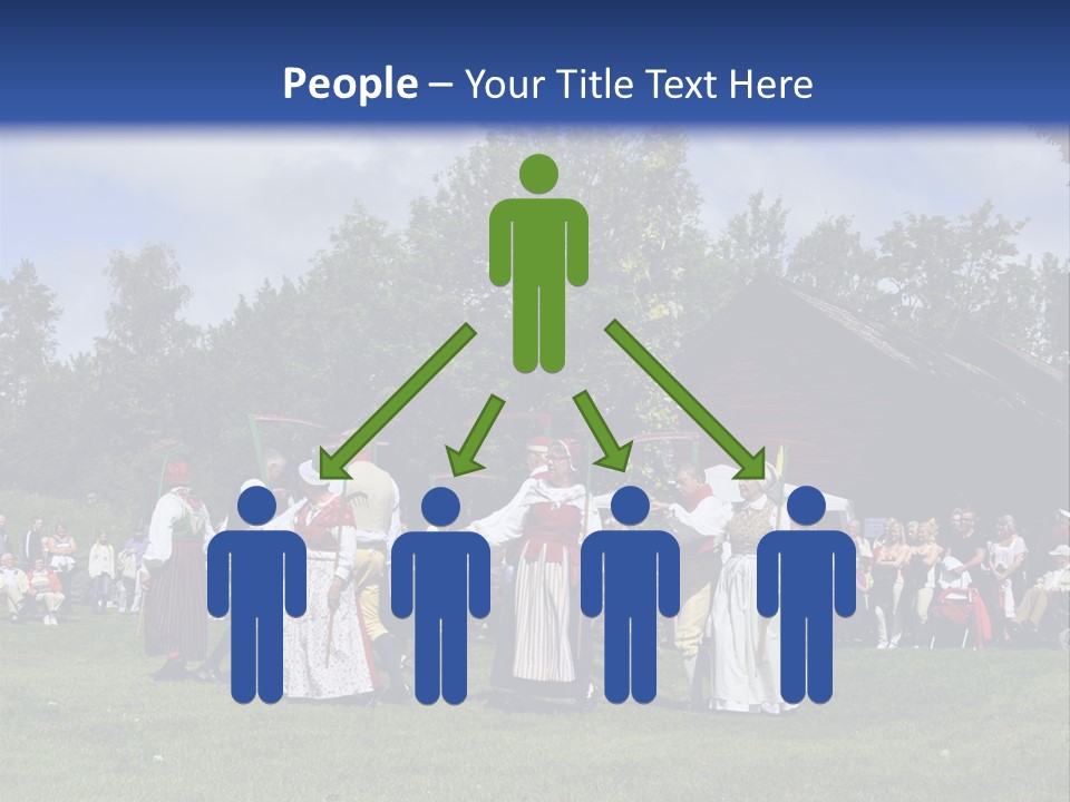 Dress Traditional Dance Midsummer Sweden PowerPoint Template