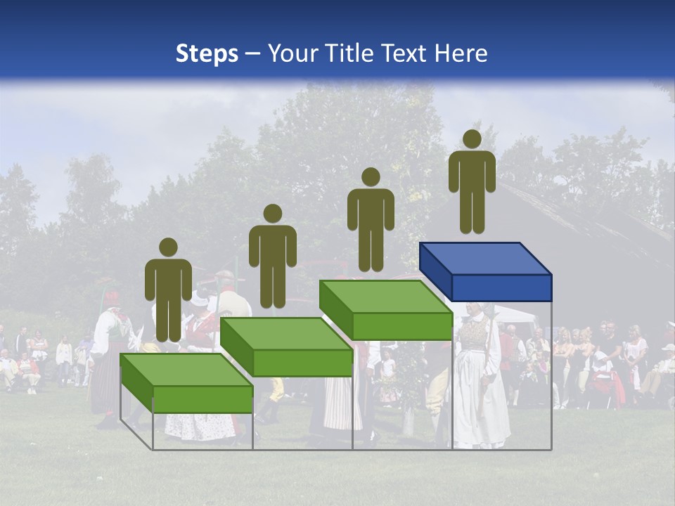 Dress Traditional Dance Midsummer Sweden PowerPoint Template