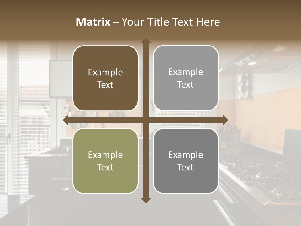 Kitchen Furnished Wall PowerPoint Template