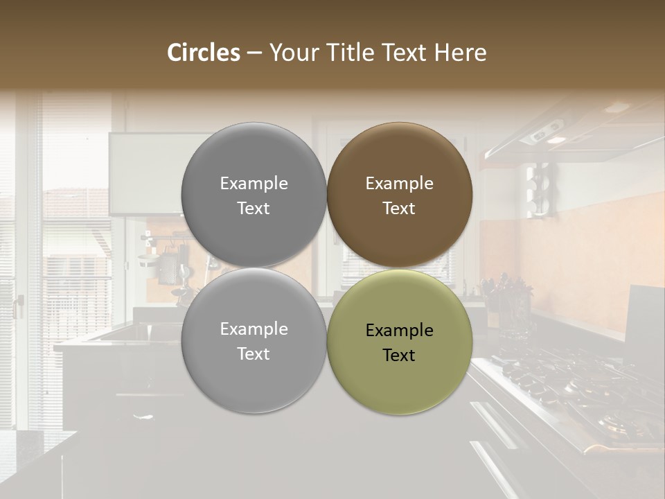 Kitchen Furnished Wall PowerPoint Template