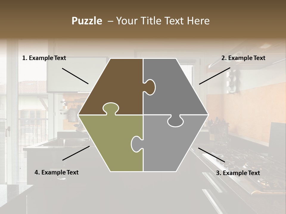 Kitchen Furnished Wall PowerPoint Template